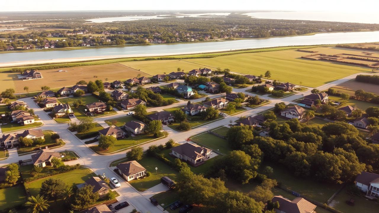 La Marque real estate — Boatman Realty La Marque Texas residential neighborhood with Gulf Coast landscape