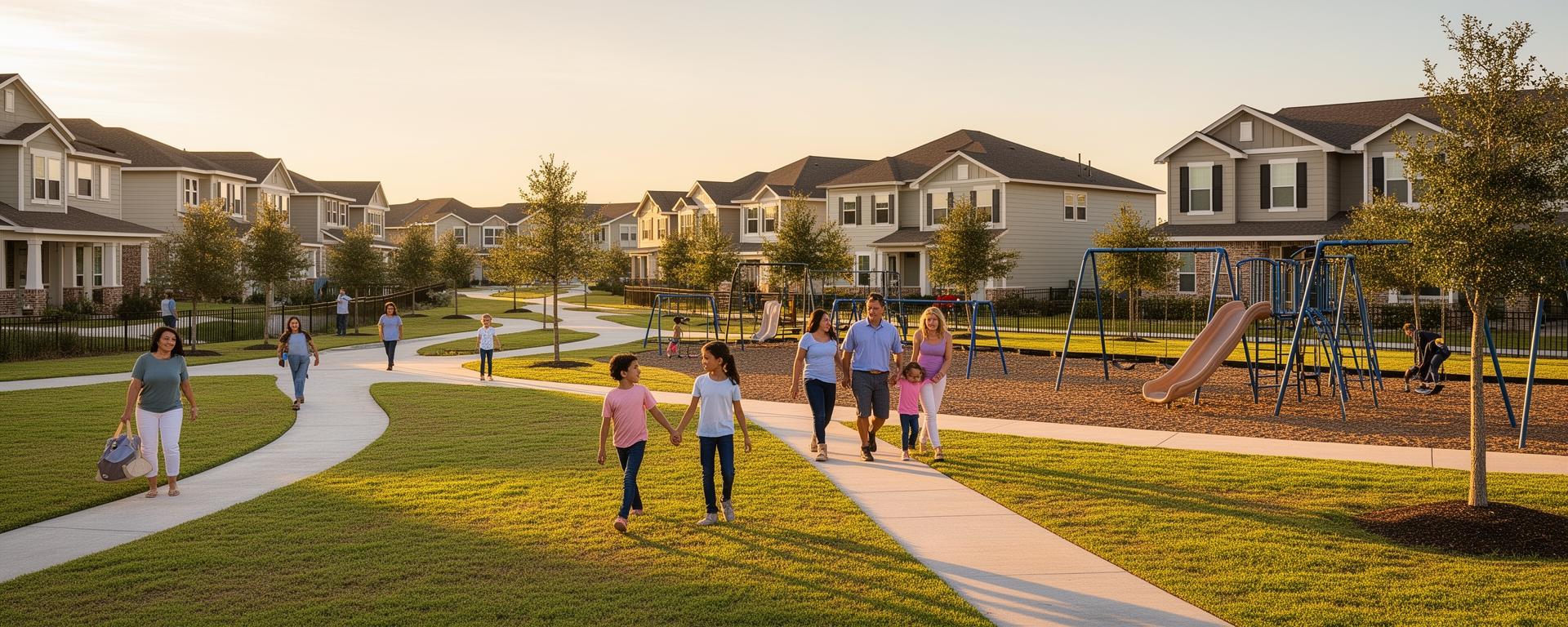 League City real estate — Boatman Realty League City Texas family neighborhood with parks and playgrounds