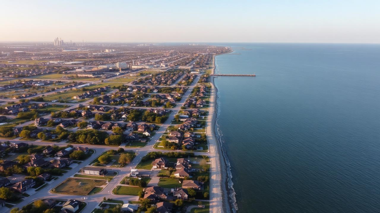 Texas City real estate — Boatman Realty Texas City Texas residential neighborhood with Galveston Bay views